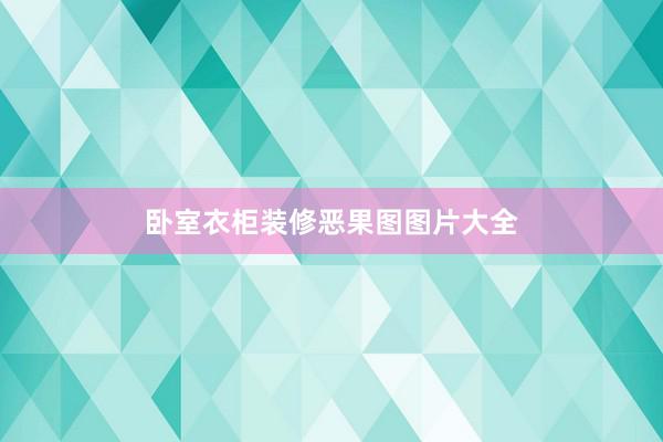 卧室衣柜装修恶果图图片大全